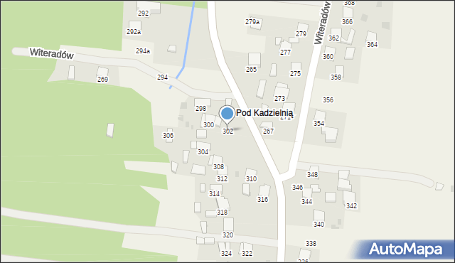 Witeradów, Witeradów, 302, mapa Witeradów