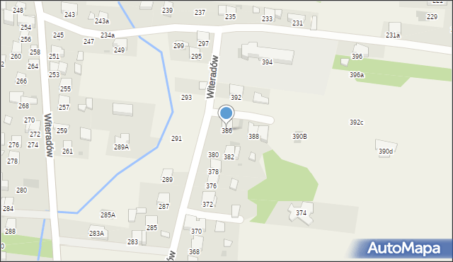 Witeradów, Witeradów, 386, mapa Witeradów
