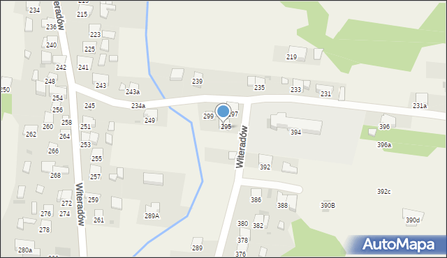 Witeradów, Witeradów, 395, mapa Witeradów