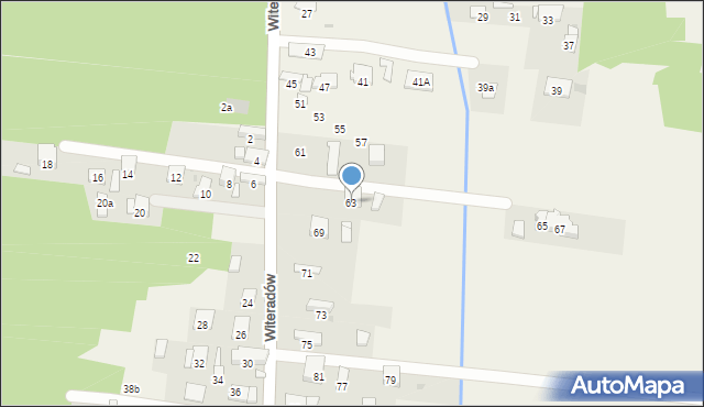 Witeradów, Witeradów, 63, mapa Witeradów