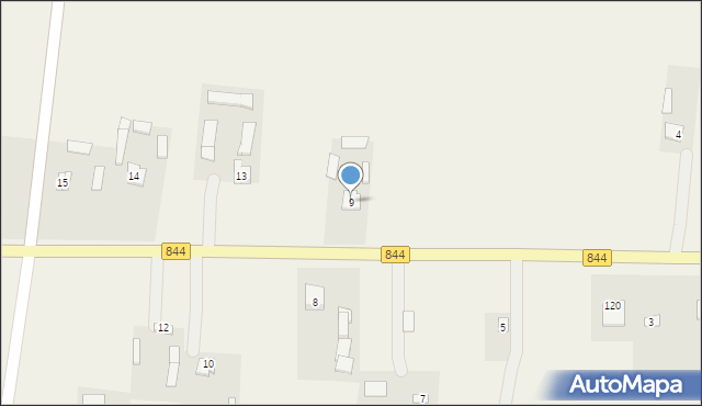 Witków, Witków, 9, mapa Witków