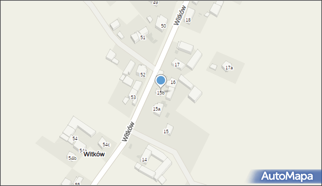Witków, Witków, 15b, mapa Witków