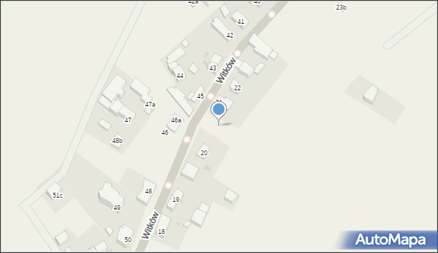 Witków, Witków, 21a, mapa Witków