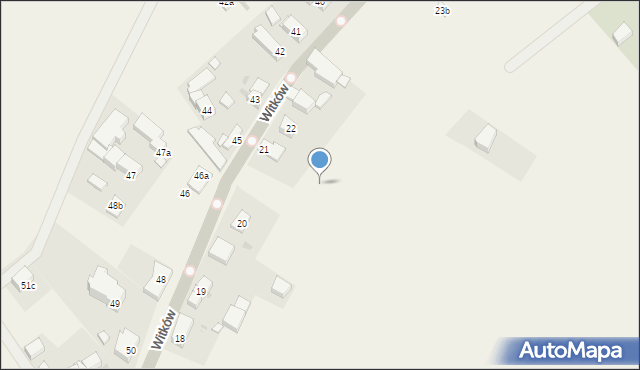 Witków, Witków, 21b, mapa Witków