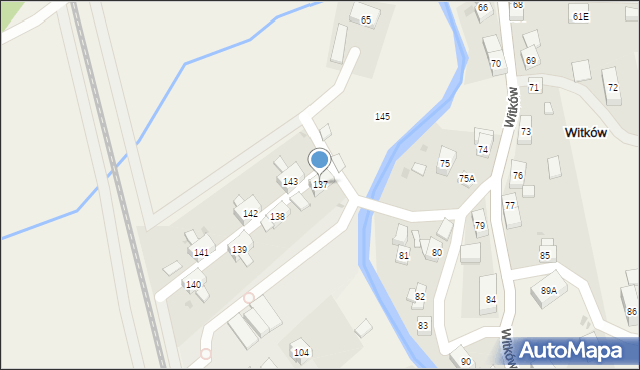 Witków, Witków, 137, mapa Witków