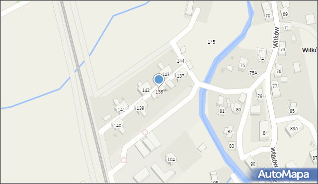 Witków, Witków, 138, mapa Witków