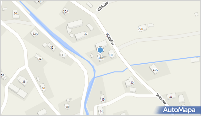 Witków, Witków, 31A, mapa Witków