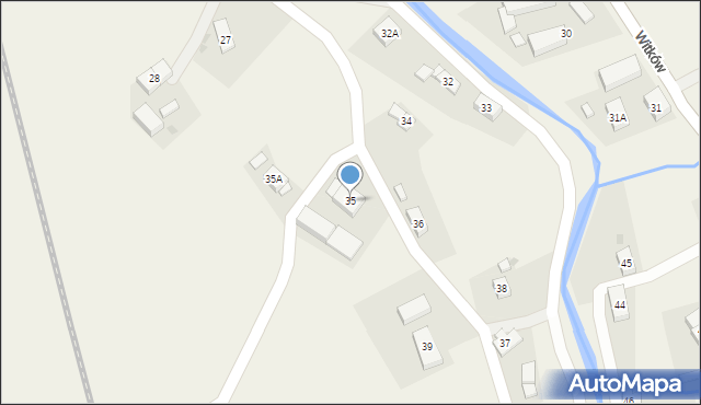 Witków, Witków, 35, mapa Witków