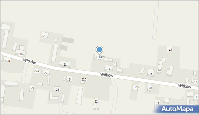 Witków, Witków, 19a, mapa Witków