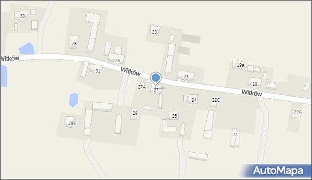 Witków, Witków, 27, mapa Witków