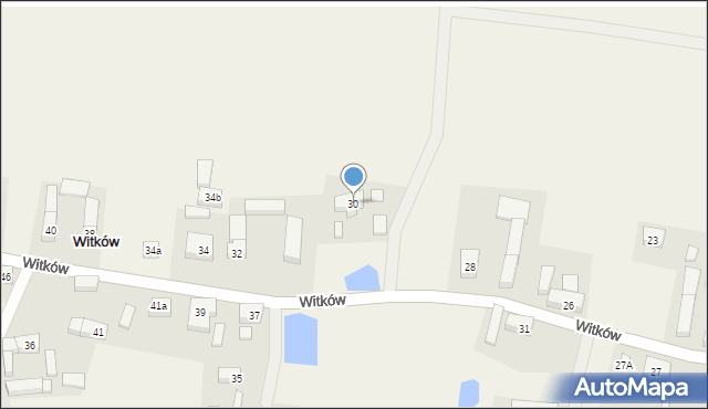 Witków, Witków, 30, mapa Witków