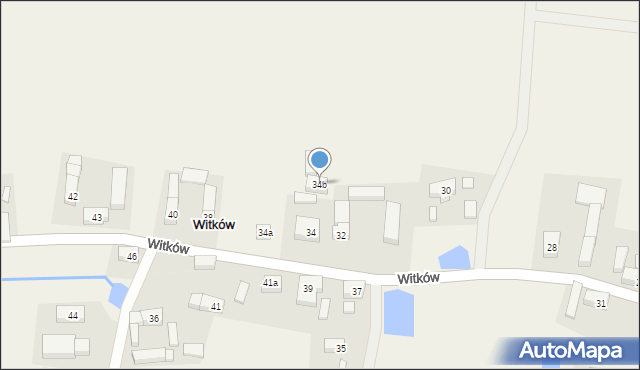 Witków, Witków, 34b, mapa Witków