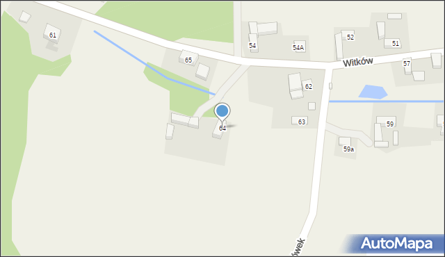 Witków, Witków, 64, mapa Witków