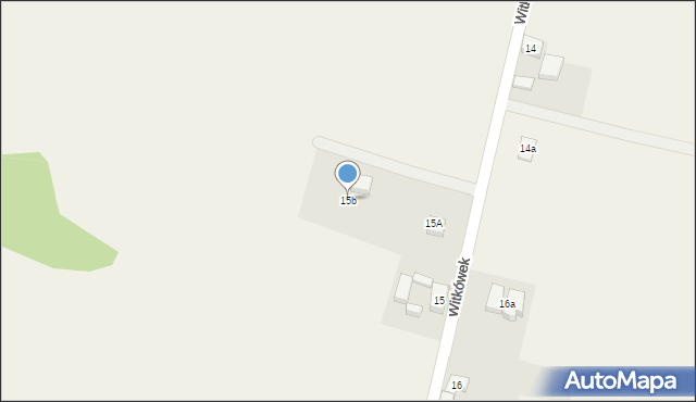 Witków, Witkówek, 15b, mapa Witków