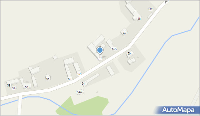Witków, Witków, 51, mapa Witków