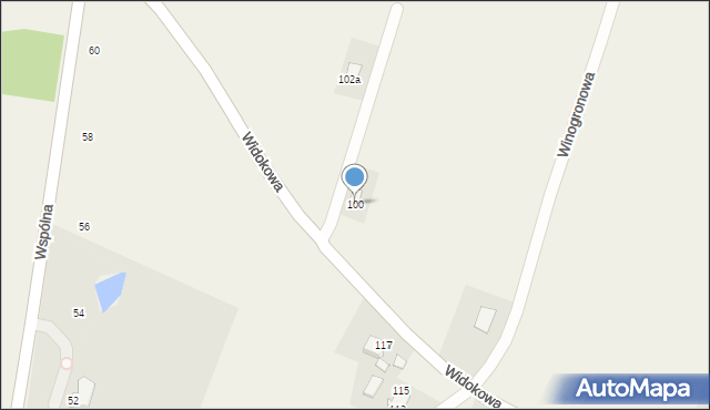 Witkowice, Widokowa, 100, mapa Witkowice