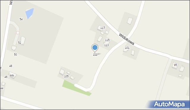 Witkowice, Widokowa, 111, mapa Witkowice