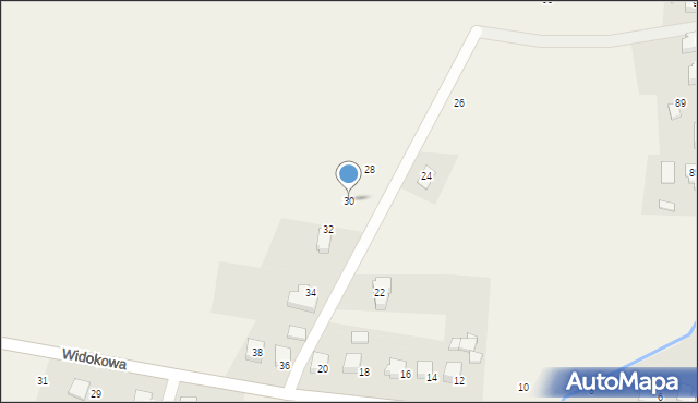 Witkowice, Widokowa, 30, mapa Witkowice
