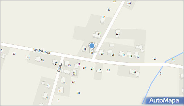 Witkowice, Widokowa, 36, mapa Witkowice