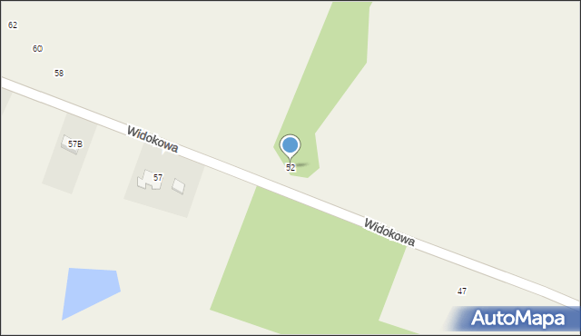 Witkowice, Widokowa, 52, mapa Witkowice