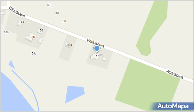 Witkowice, Widokowa, 57, mapa Witkowice