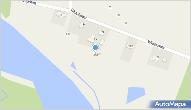 Witkowice, Widokowa, 59a, mapa Witkowice