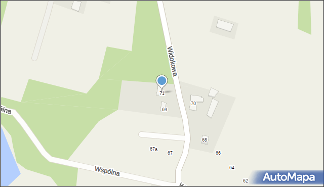 Witkowice, Widokowa, 71, mapa Witkowice