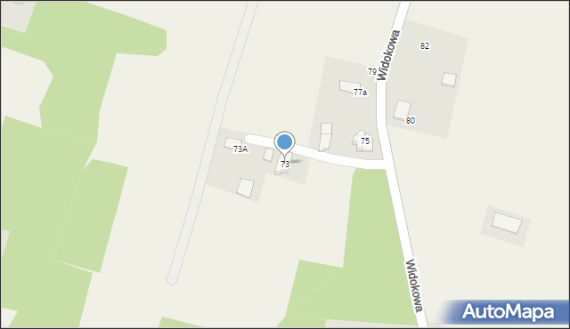 Witkowice, Widokowa, 73, mapa Witkowice