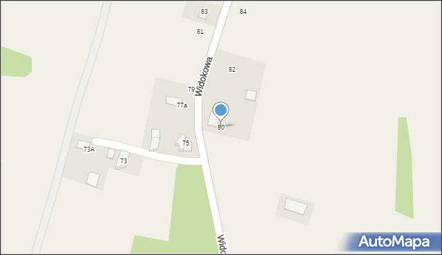 Witkowice, Widokowa, 80, mapa Witkowice