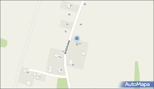 Witkowice, Widokowa, 82, mapa Witkowice