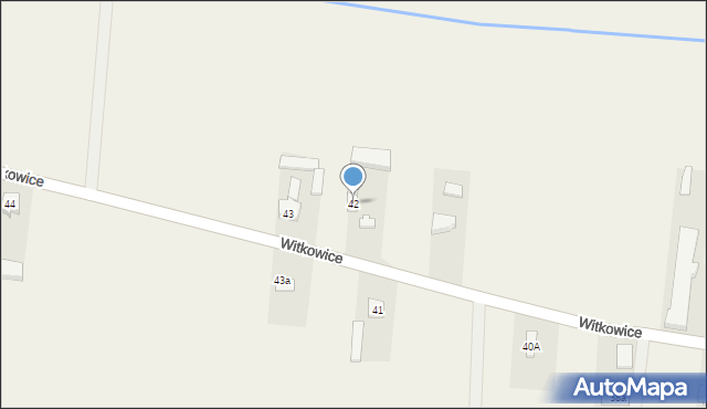 Witkowice, Witkowice, 42, mapa Witkowice