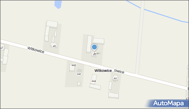 Witkowice, Witkowice, 45, mapa Witkowice