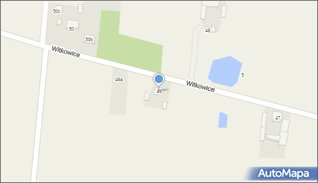 Witkowice, Witkowice, 49, mapa Witkowice
