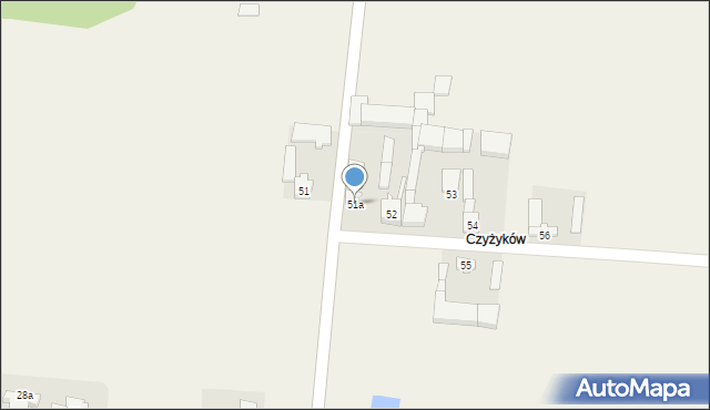Witkowice, Witkowice, 51a, mapa Witkowice