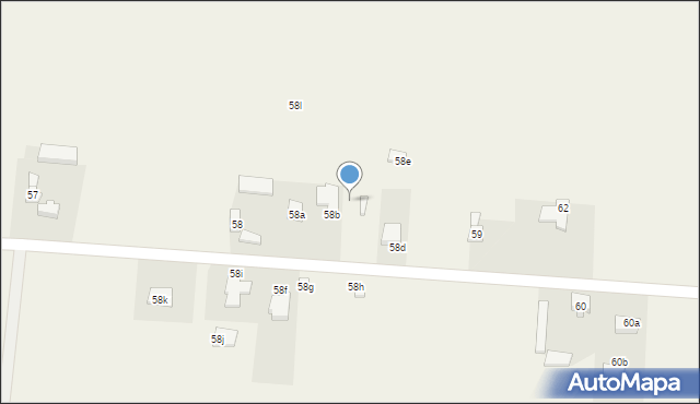 Witkowice, Witkowice, 58c, mapa Witkowice