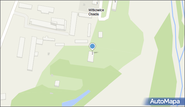 Witkowice, Witkowice, 1, mapa Witkowice