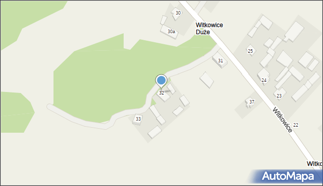 Witkowice, Witkowice, 32, mapa Witkowice