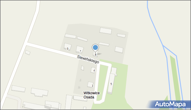 Witkowice, Witkowice, 6, mapa Witkowice