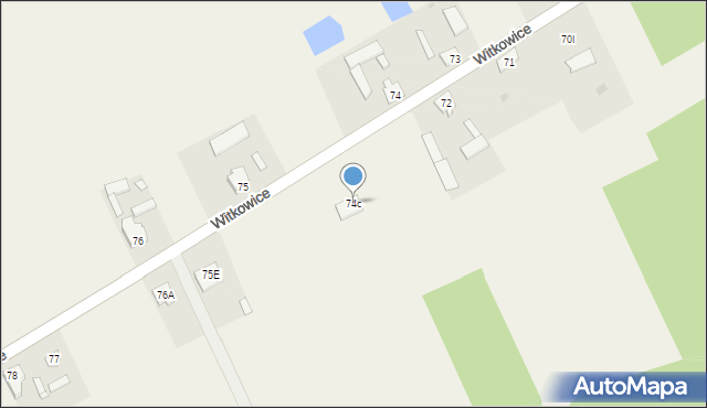 Witkowice, Witkowice, 74c, mapa Witkowice