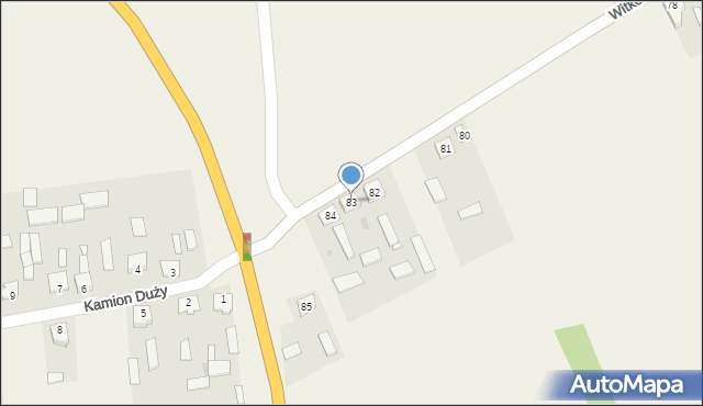 Witkowice, Witkowice, 83, mapa Witkowice