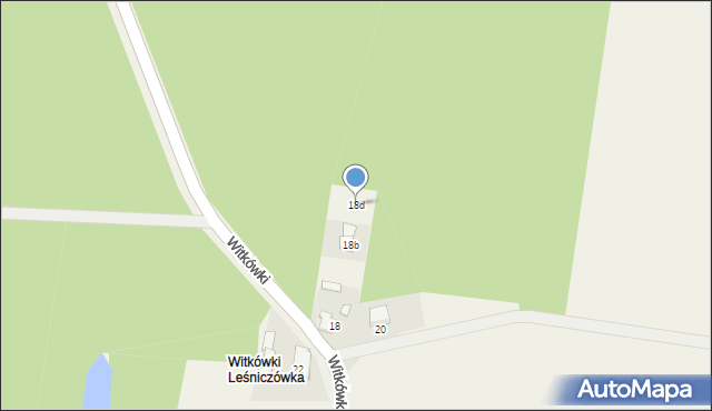 Witkówki, Witkówki, 18d, mapa Witkówki