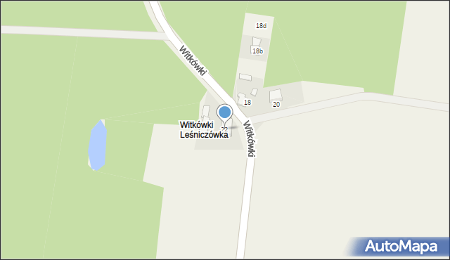 Witkówki, Witkówki, 22, mapa Witkówki