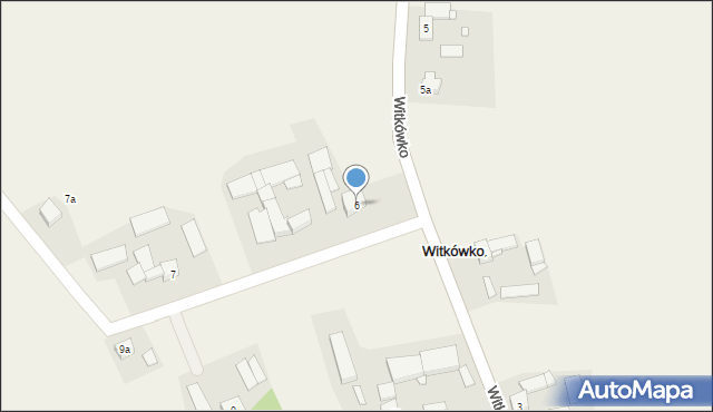 Witkówko, Witkówko, 6, mapa Witkówko