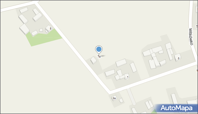 Witkówko, Witkówko, 7a, mapa Witkówko