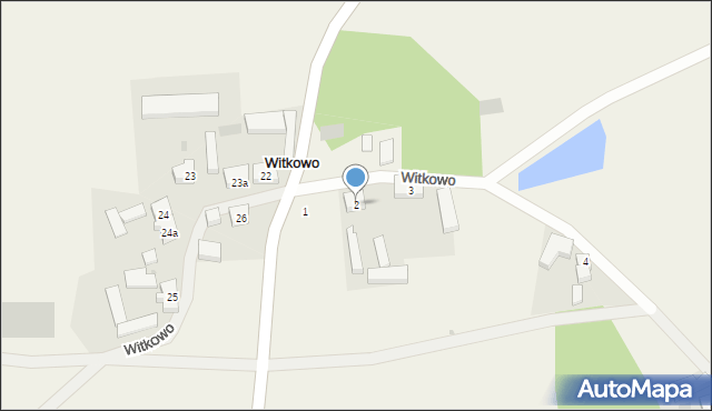 Witkowo, Witkowo, 2, mapa Witkowo