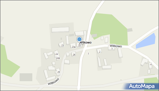 Witkowo, Witkowo, 22, mapa Witkowo