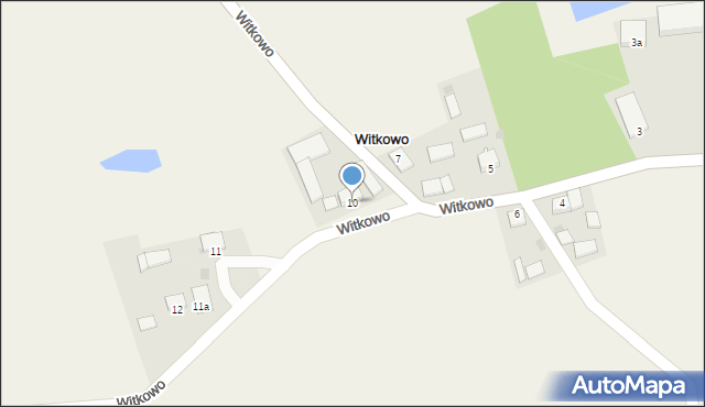 Witkowo, Witkowo, 10, mapa Witkowo
