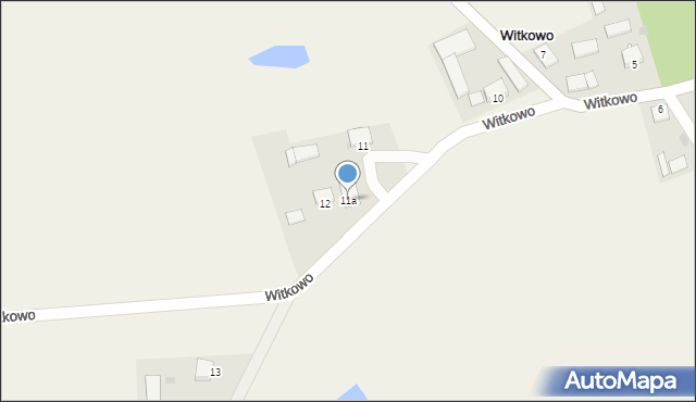 Witkowo, Witkowo, 11a, mapa Witkowo