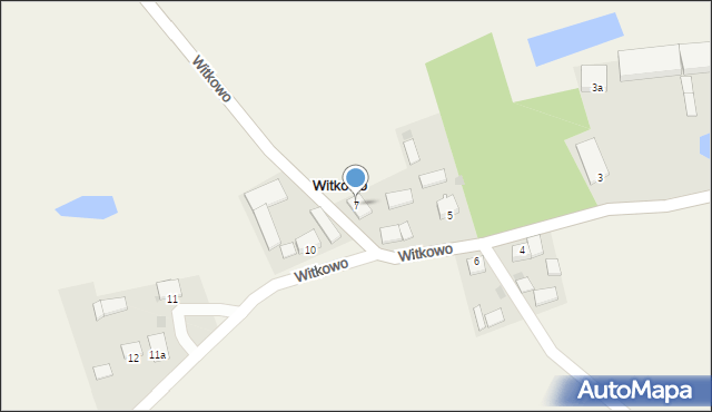 Witkowo, Witkowo, 7, mapa Witkowo