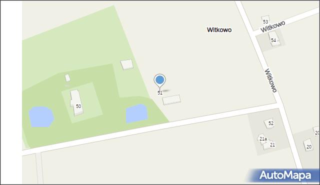 Witkowo, Witkowo, 51, mapa Witkowo